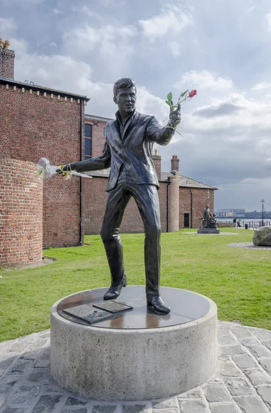 Billy Fury staty, Albert Dock, Liverpool — Stockfoto