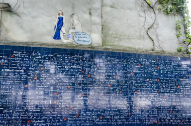Ben de seni duvara, Montmartre, Paris, Fransa