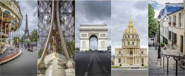 Paris kolaj resimleri — Stok fotoğraf