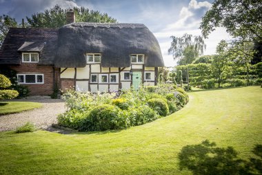 İngilizce Köyü Thatched yazlık ve Bahçe