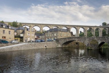 Viyadük ve köprü Dinan, Brittany, Fransa