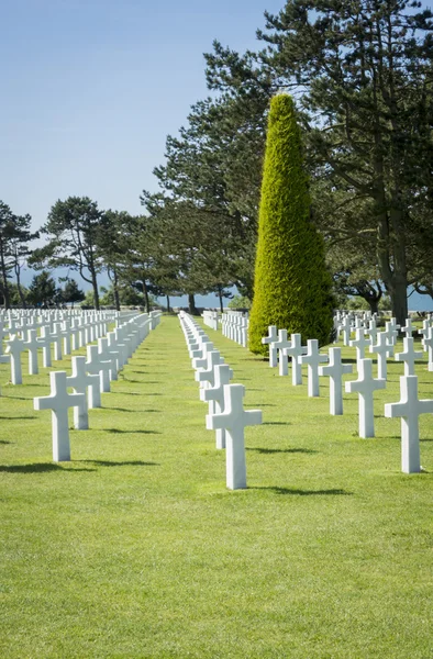 Αμερικανική νεκροταφείο, Νορμανδία, Γαλλία — Φωτογραφία Αρχείου