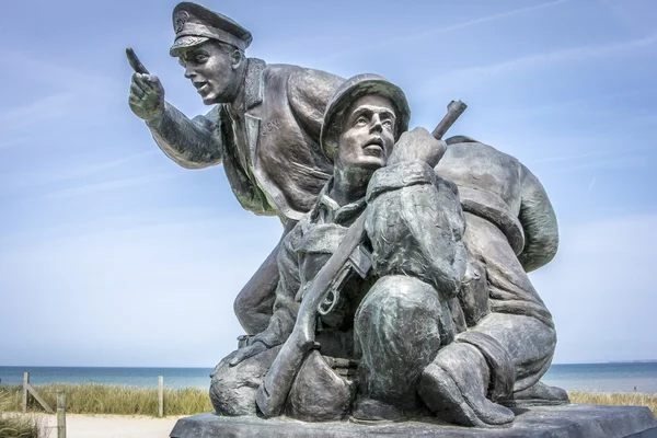 D-Day památník, Utah Beach, Normandie, Francie — Stock fotografie