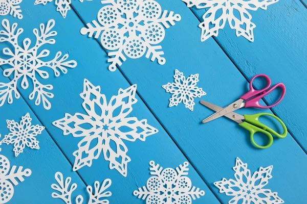 Snowflake Paper Crafts — Stock Photo, Image