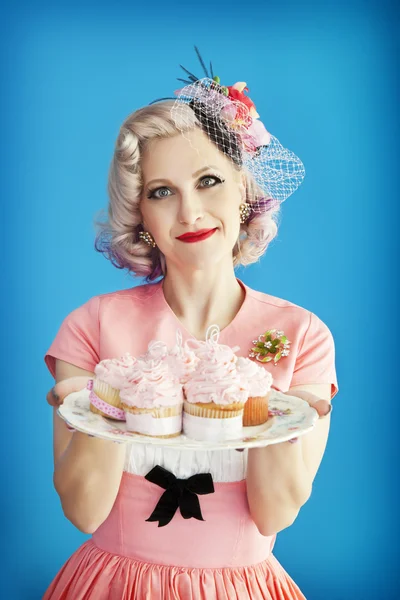 Cupcake Pinup moeder — Stockfoto
