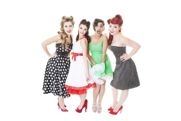 Grupo de meninas Pinup — Fotografia de Stock