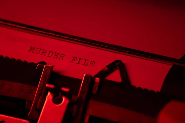 Metinli daktilo ve daktilo: suç.