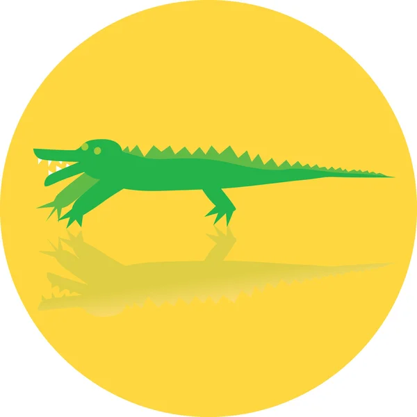 Ikonen toy av krokodil — Stock vektor