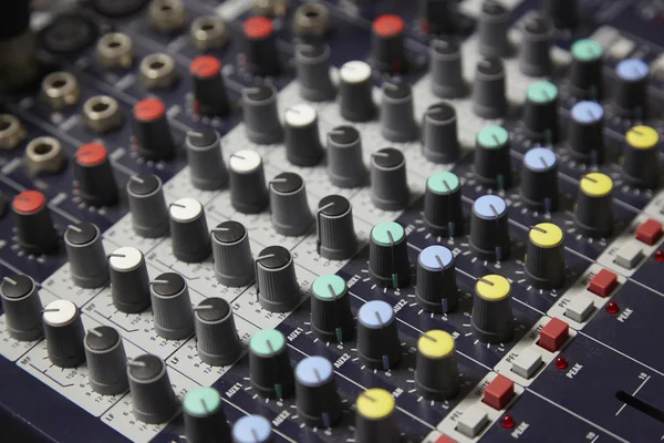 Mixing console, controlador de música de som Misturador elétrico Gravação Studio Audio Equipment Digital Recorder — Fotografia de Stock