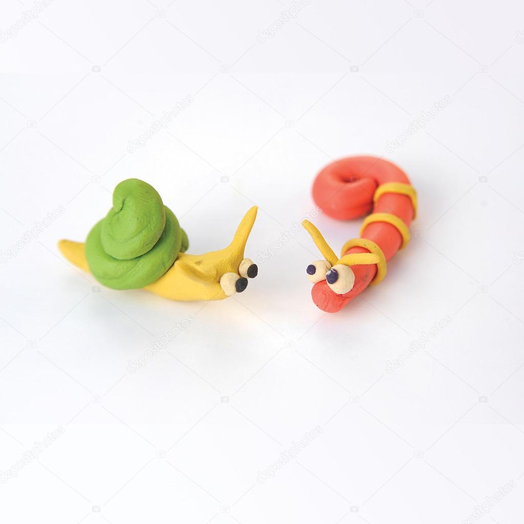 Snail and worm