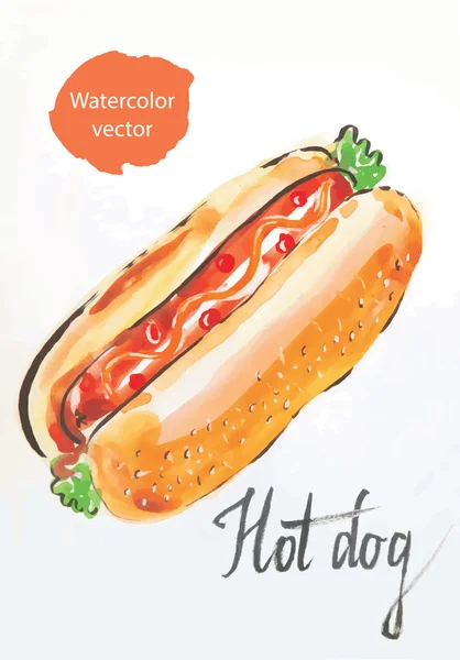 Hot dog — Vettoriale Stock