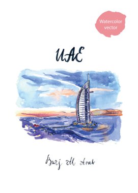 Hotel Burj al Arab Dubai günbatımı