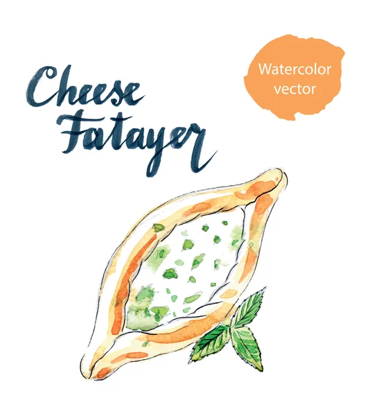 Pâtisserie au fromage "Fatayer jebneh " — Image vectorielle