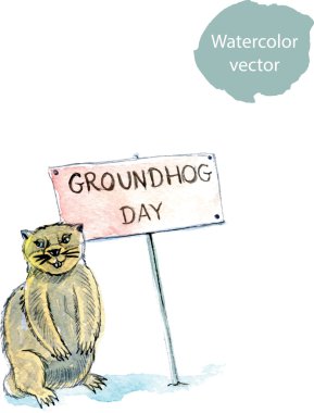 Happy Groundhog Day clipart