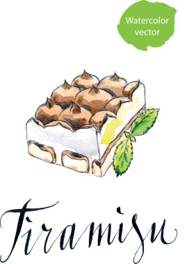 İtalyan tiramisu tatlı badem özü ile