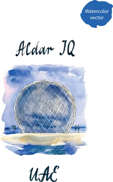Aldar IQ, architettura — Vettoriale Stock