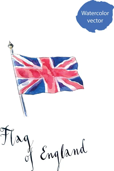 Bandera del Reino Unido ondeando en el viento — Archivo Imágenes Vectoriales