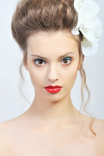 Beautiful girl face — Stock Photo, Image