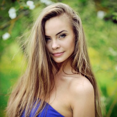 güzel kız yakın portresi