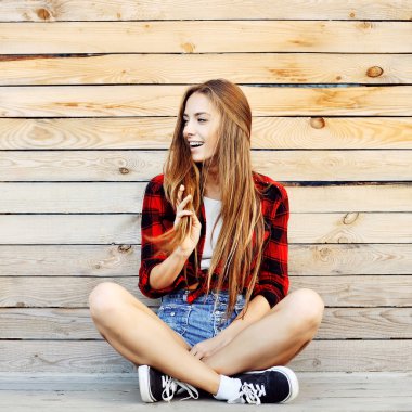 Genç hipster kadın