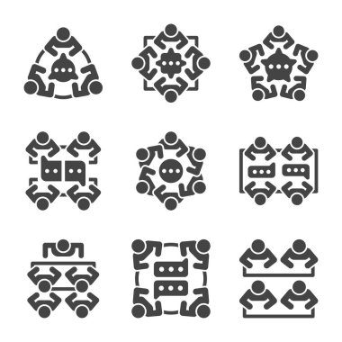 dondurma simgesi seti, vektör ve illüstrasyon