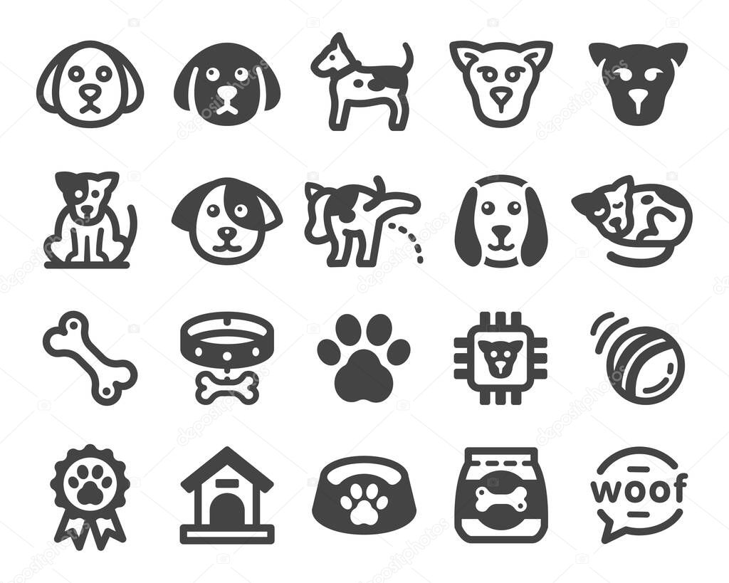 People thin line icon set,vector and illustration