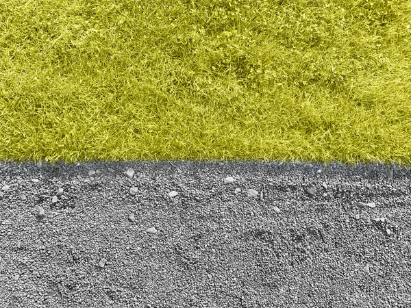 Grass Gravel Trend Color 2021 Year Yellow Grey Concept — Stock Photo, Image