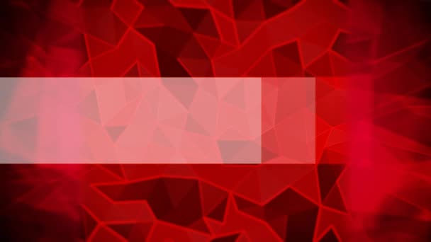 Triângulo abstrato animado fundo vermelho — Vídeo de Stock