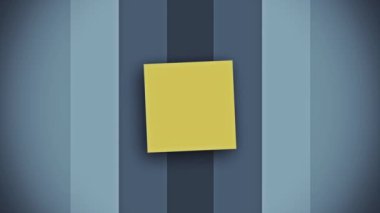 Stilize sarı katı öğeleri düz animasyon için başlık