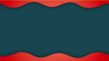 Kırmızı düz dalga animasyon arka plan için başlık