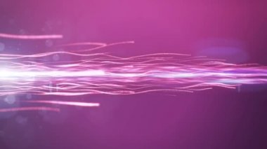 Nokta çizgi animasyon mercek parlaması ile sallayarak soyut