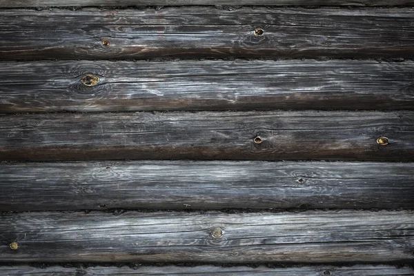 木制原木背景 旧原木墙的质感 — 图库照片