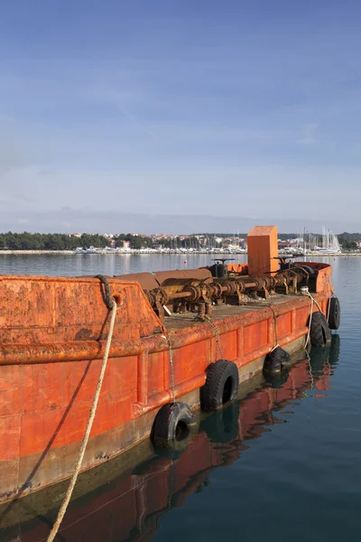 Old red cargo ship Royalty Free Stock Photos