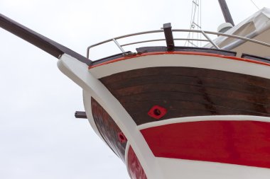 Önden Görünüm, yay, taze boyalı gemi