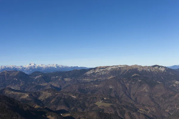 Vista del Monte Triglav en los Alpes — Foto de Stock