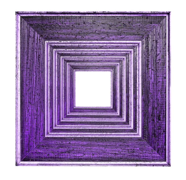 Рамка картина фиолетовый над белым — стоковое фото