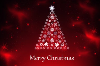 Noel ağacıyla Noel arkaplanı,