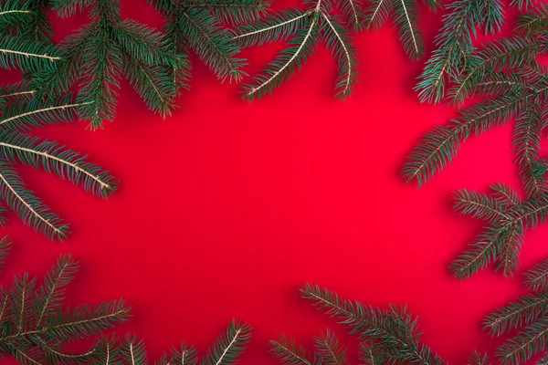 圣诞节红色背景 — 图库照片