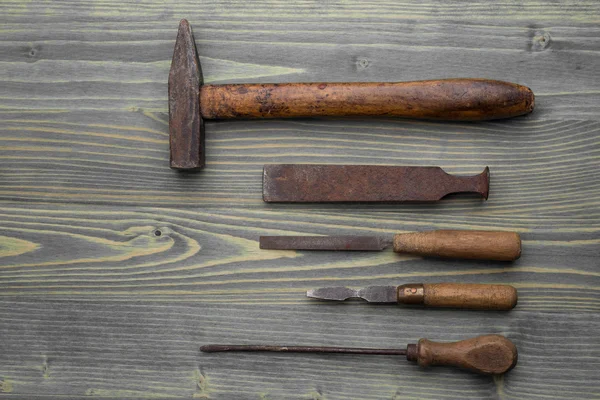 Старый фон инструментов — стоковое фото