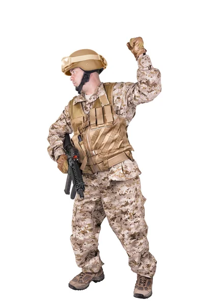 Soldat i uniform — Stockfoto