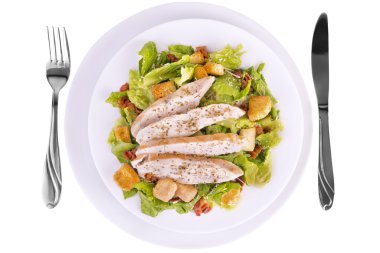 taze tavuklu Sezar salata