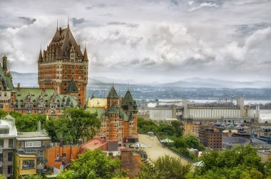 Chateau Frontenac in Quebec city, Canada clipart
