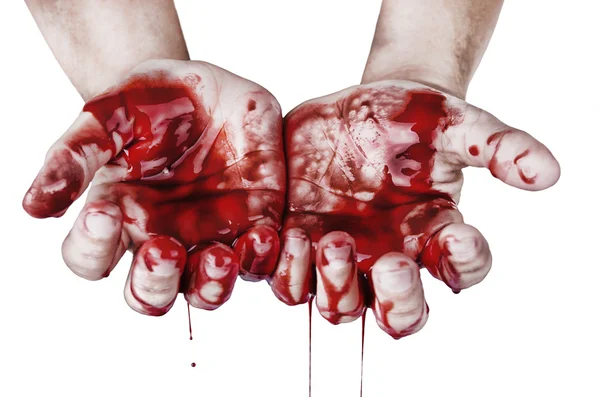 Hände im Blut — Stockfoto