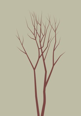 izole ölü ağaçlar