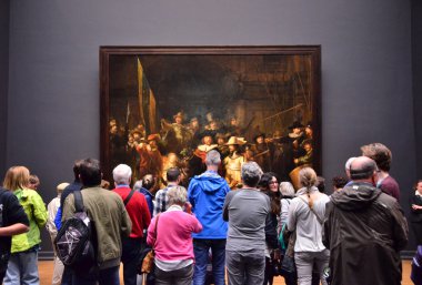 Amsterdam, Hollanda - 6 Mayıs 2015: Ünlü resim 
