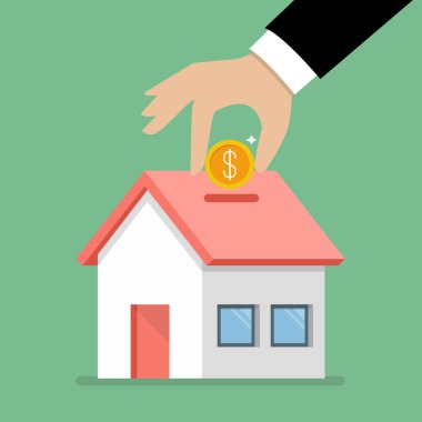 El ev kumbara para toplamak