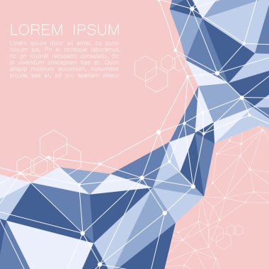 Çokgen ile soyut geometrik arka plan