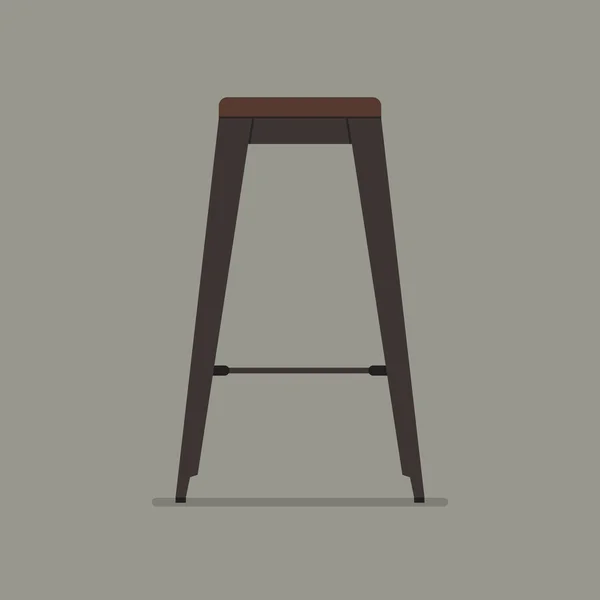 Tabouret en acier style industriel — Image vectorielle