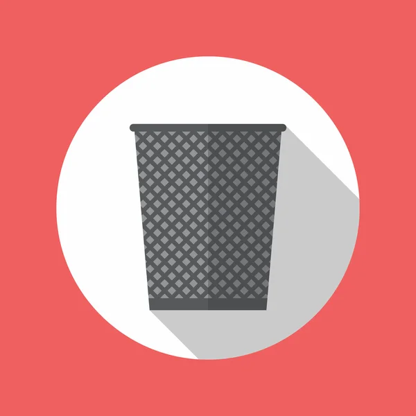 Office trash recycle bin — Stock Vector