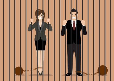 İş adamları hapiste ağırlıkları ile